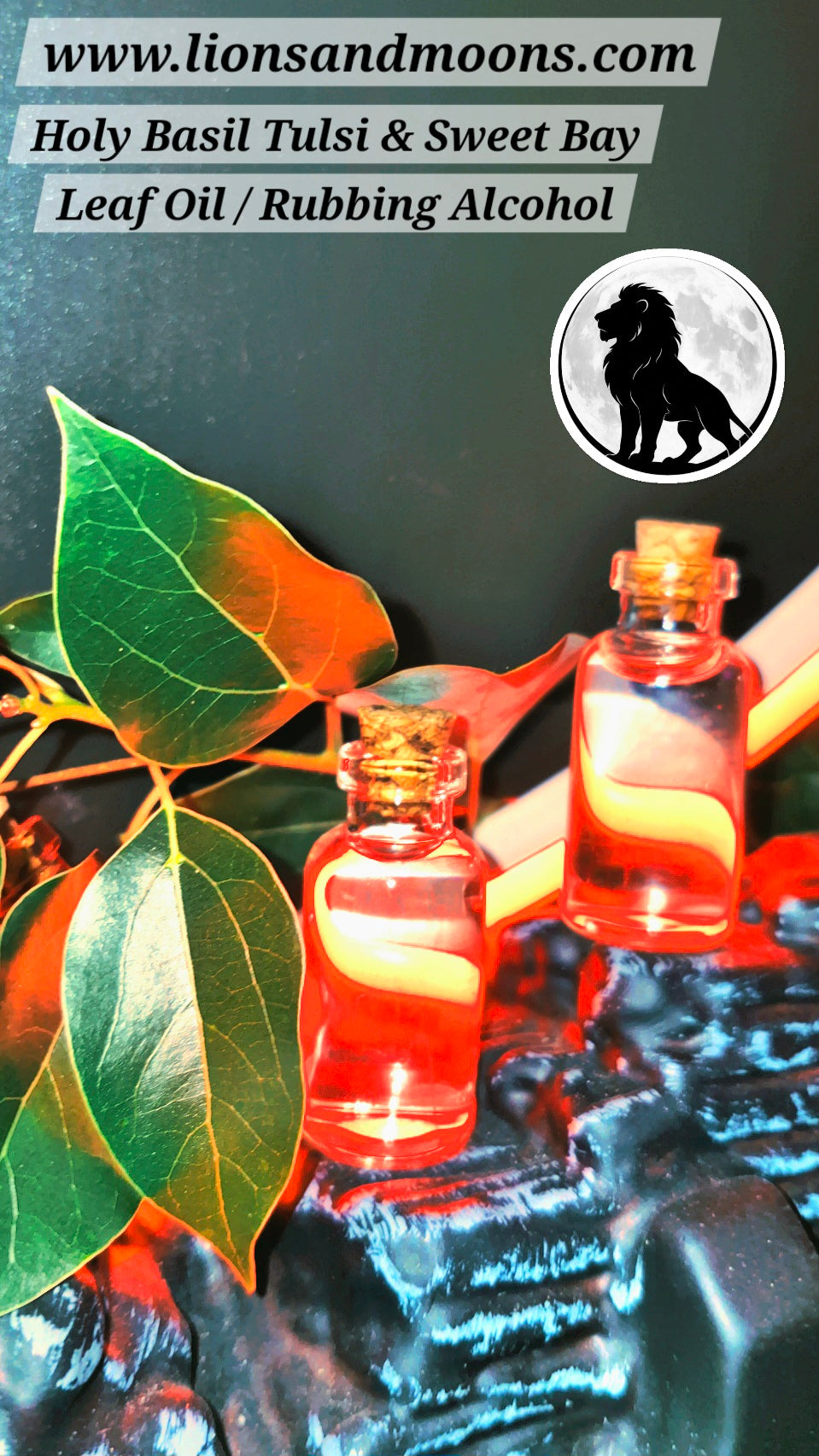 Holy Basil Tulsi & Sweet Bay Leaf Oil / Rubbing Alcohol 0.16 fl. oz