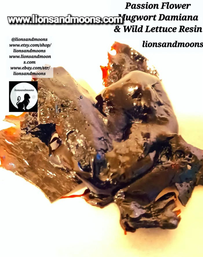 Wild lettuce Resin 10 grams organic homegrown homemade herbalist ships free