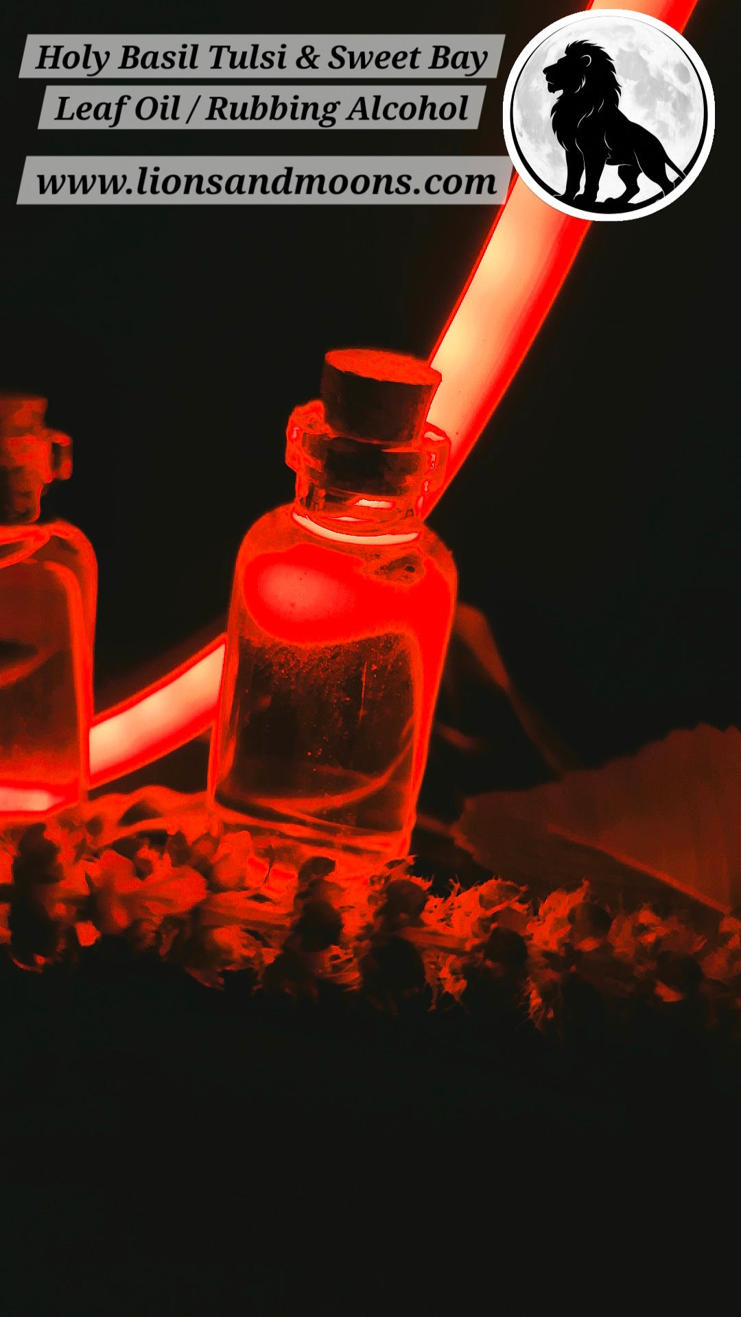 Holy Basil Tulsi & Sweet Bay Leaf Oil / Rubbing Alcohol 0.16 fl. oz